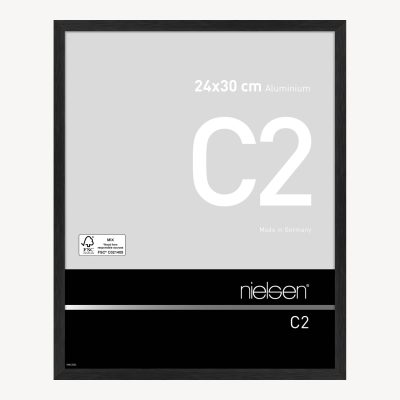 C2 Noir mat brossé 24 x 30 cm