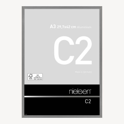 C2 Gris mat brossé 29,7 x 42 cm