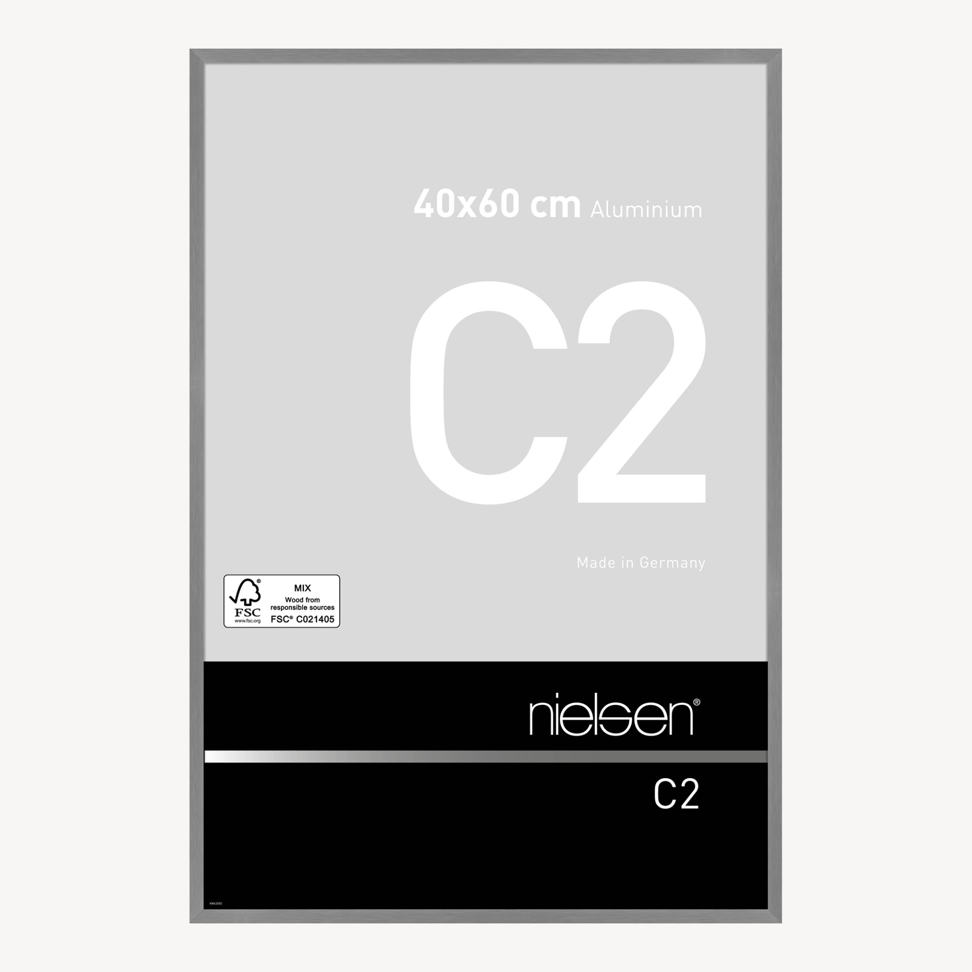 C2 Gris mat brossé 40 x 60 cm