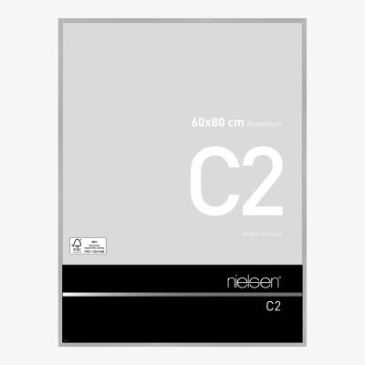 C2 Argent mat brossé 60 x 80 cm