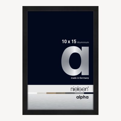 Alpha Noir anodisé mat 10 x 15 cm