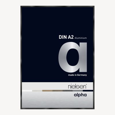Alpha Noir anodisé brillant 42 x 59,4 cm