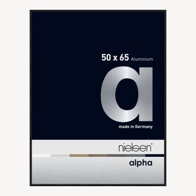 Alpha Noir anodisé mat 50 x 65 cm