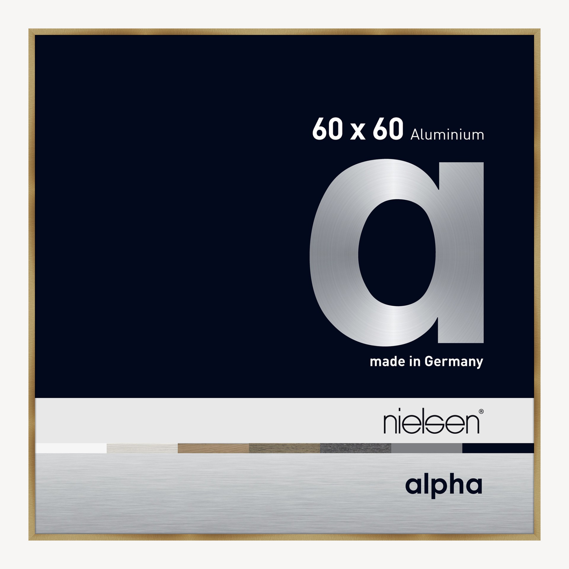 Alpha Ambre brossé 60 x 60 cm