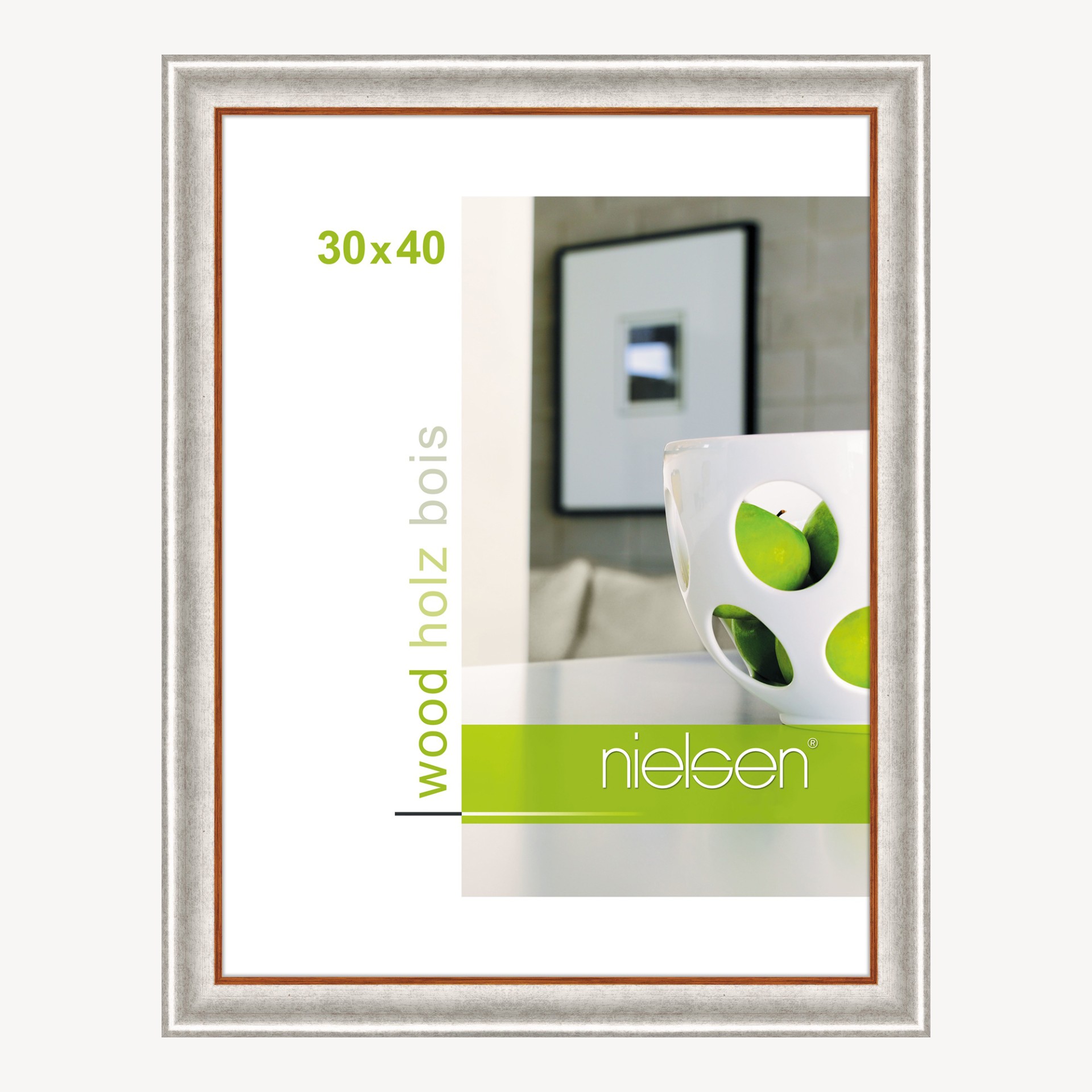 Derby Argent 30 x 40 cm